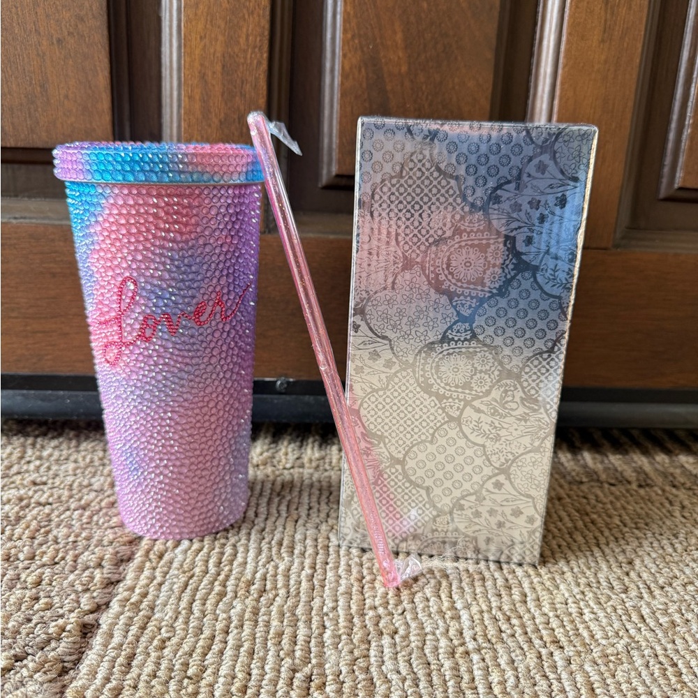 BRAND NEW ~ Taylor Swift Lover Rhinestone Tumbler 24oz